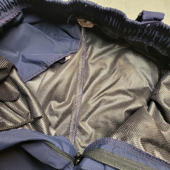 Olympic Uniforms Pants Mens Medium Navy Snow Ski Shell Mesh Lined Cargo Made USA - Picture 4 of 10